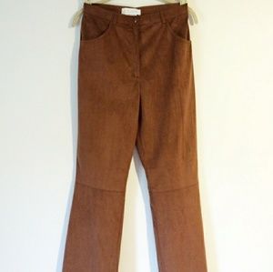 Escada faux suede pants